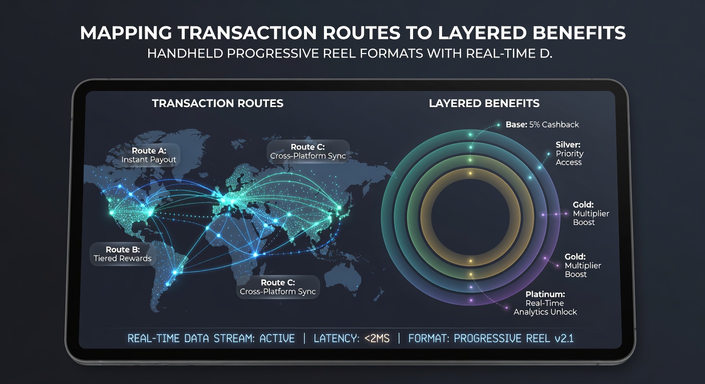 Flowchart illustrating transaction routes connecting mobile progressive slots to live dealer rewards and tiered benefits