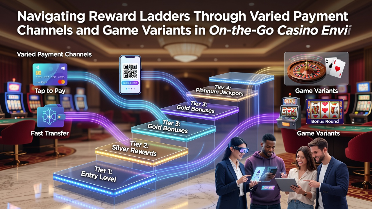 Player reviewing game selection screen on a mobile device with highlighted loyalty progress indicators