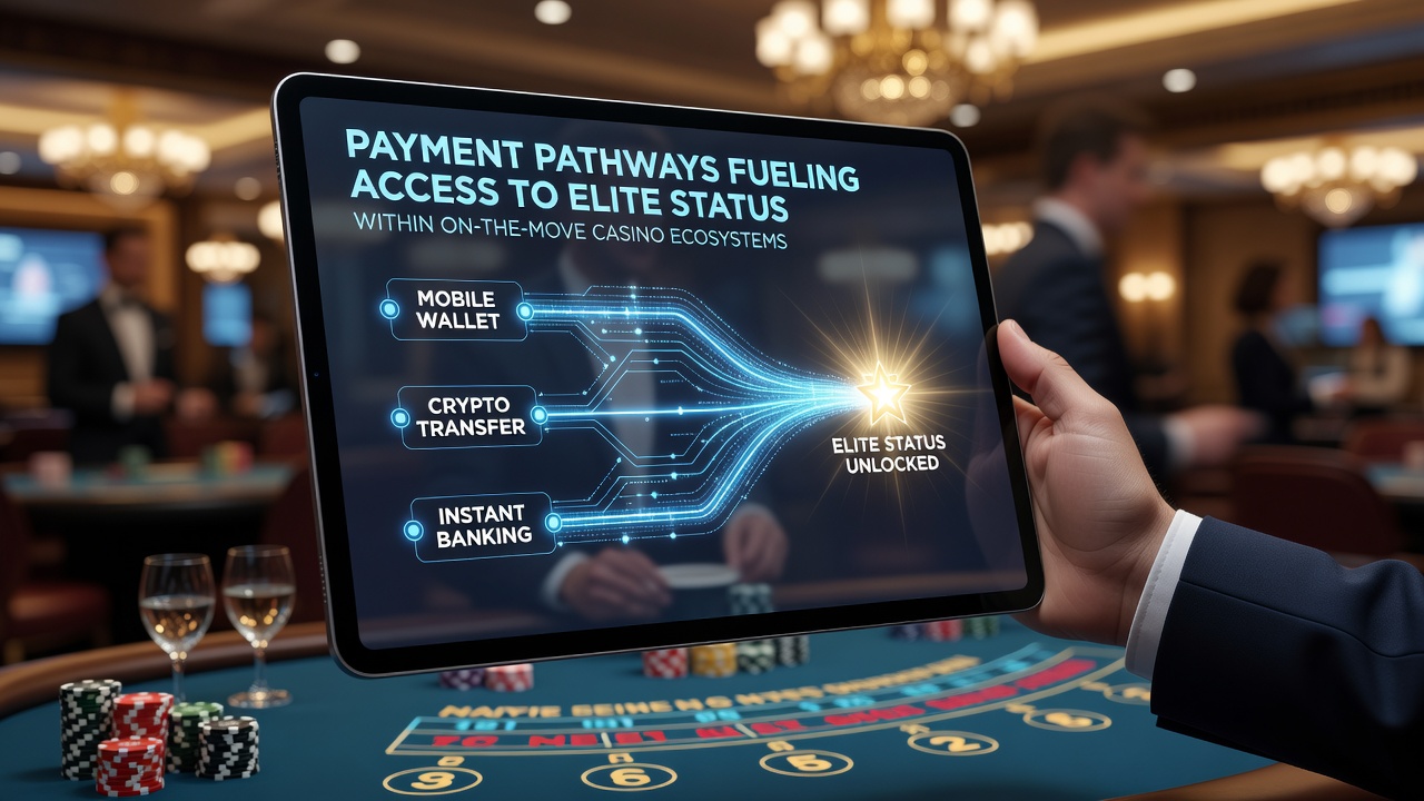 Infographic illustrating payment flow from mobile wallet to casino account and resulting VIP tier upgrades