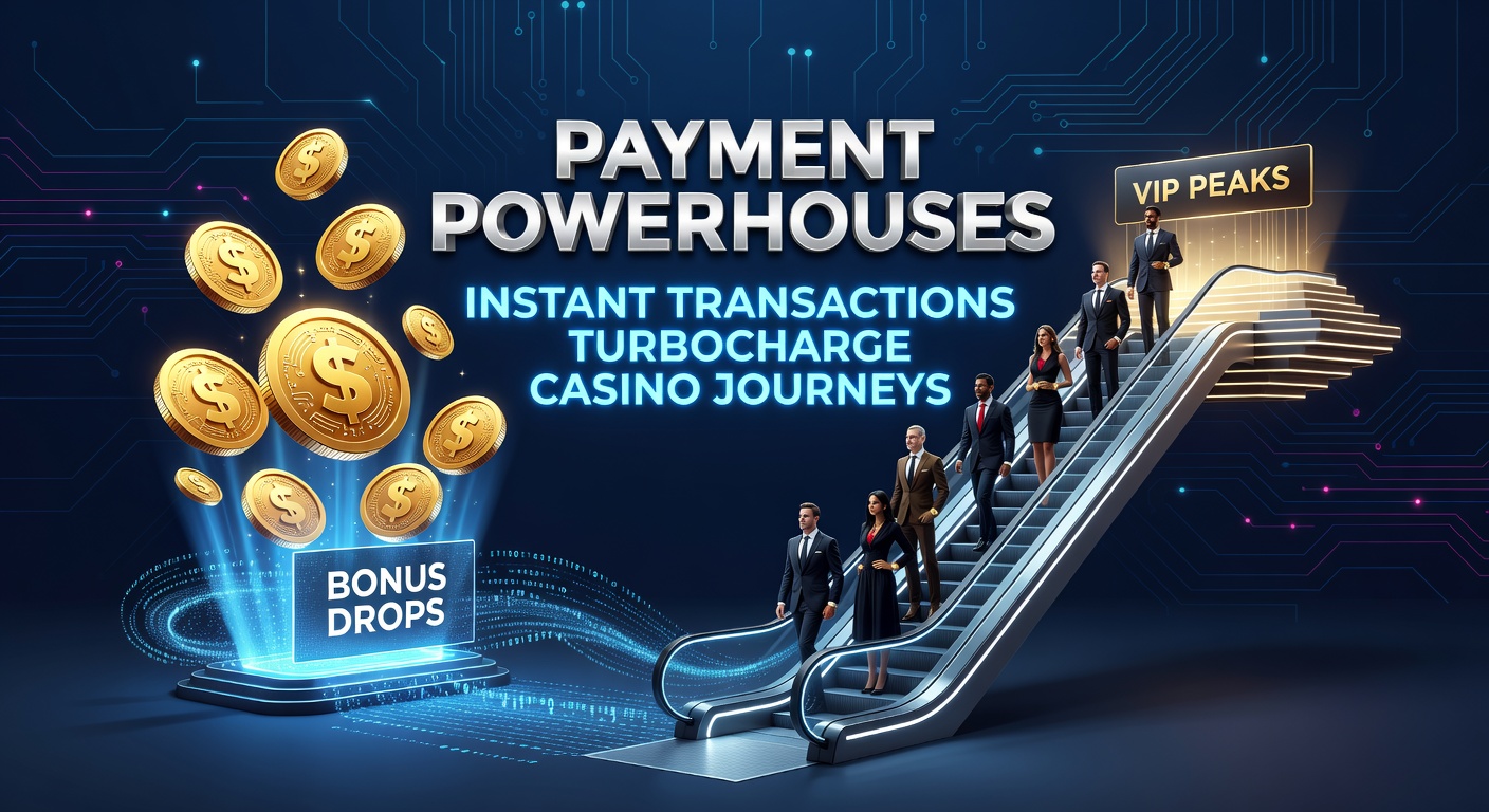 Vibrant digital illustration of lightning-fast payment streams connecting casino bonuses, slot reels, and VIP lounges in a dynamic gaming ecosystem