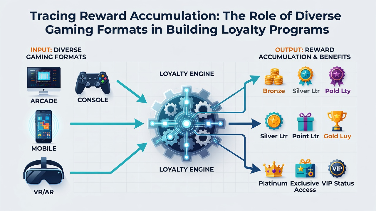 Players interacting with mobile slots and live dealer games while earning loyalty rewards